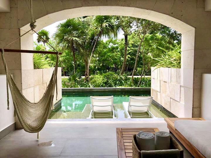Luxury suite with a private plunge pool